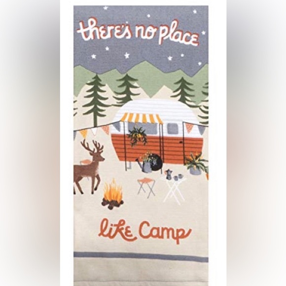 Design Imports DII How We RollEmbellished,no place like camp,camping happy place - Picture 4 of 5